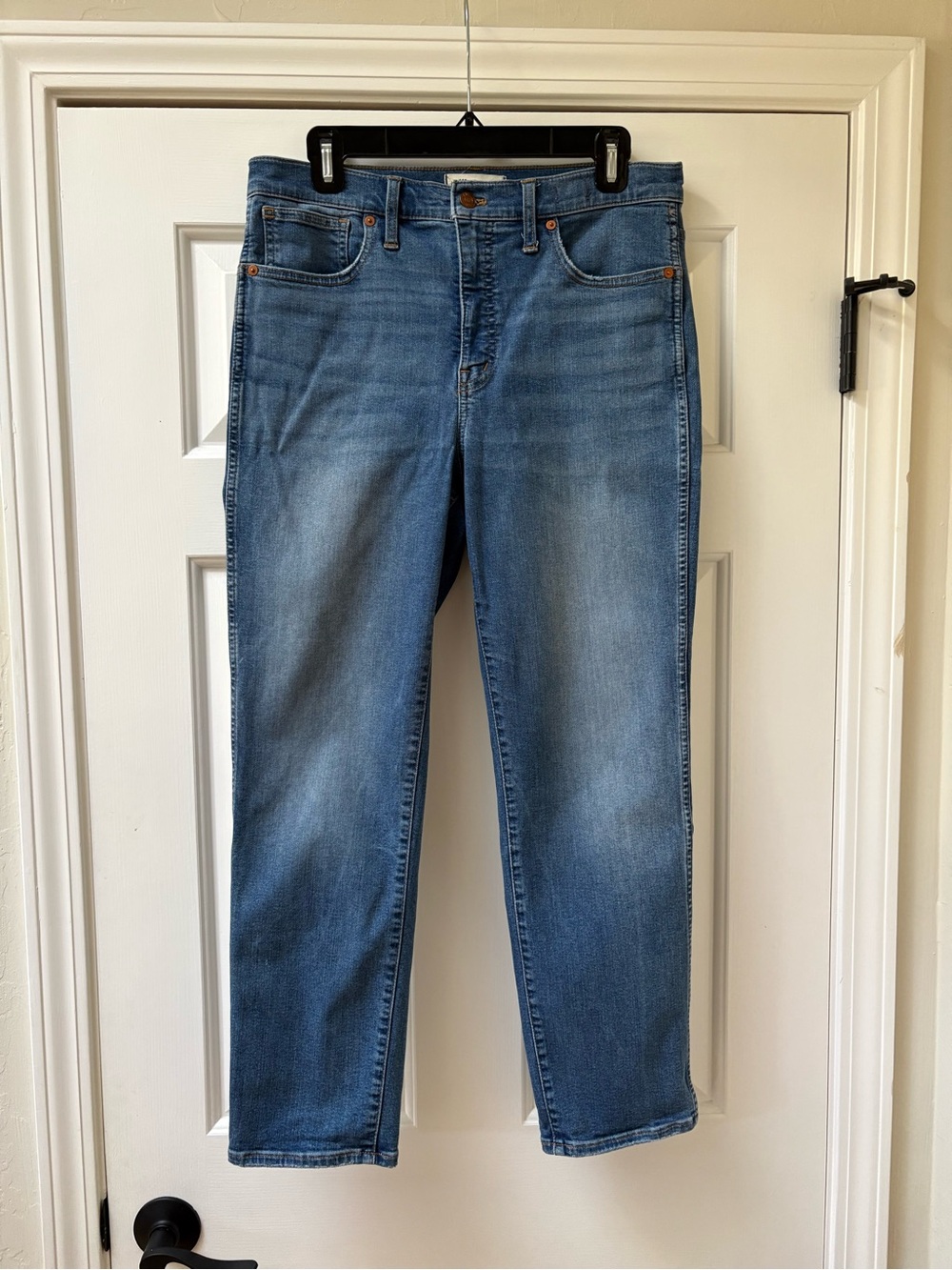 Madewell Women's Straight-Leg Jeans in Light Blue Denim